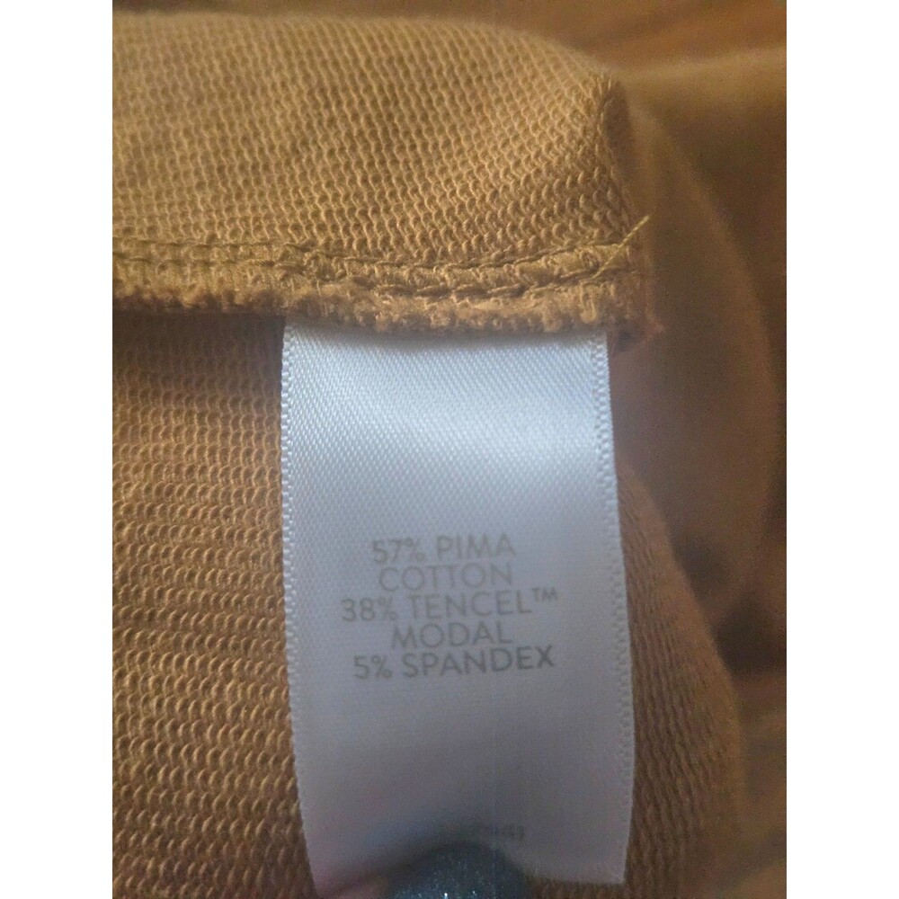 J.Jill Pure Jill Women 3X Mustard Affinity French Terry Slim Leg Pants NWOT - Picture 4 of 7